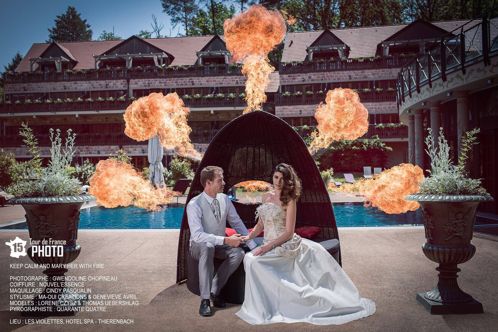 Photo de mariage au feu, Tour de France Photo 2015 (1)