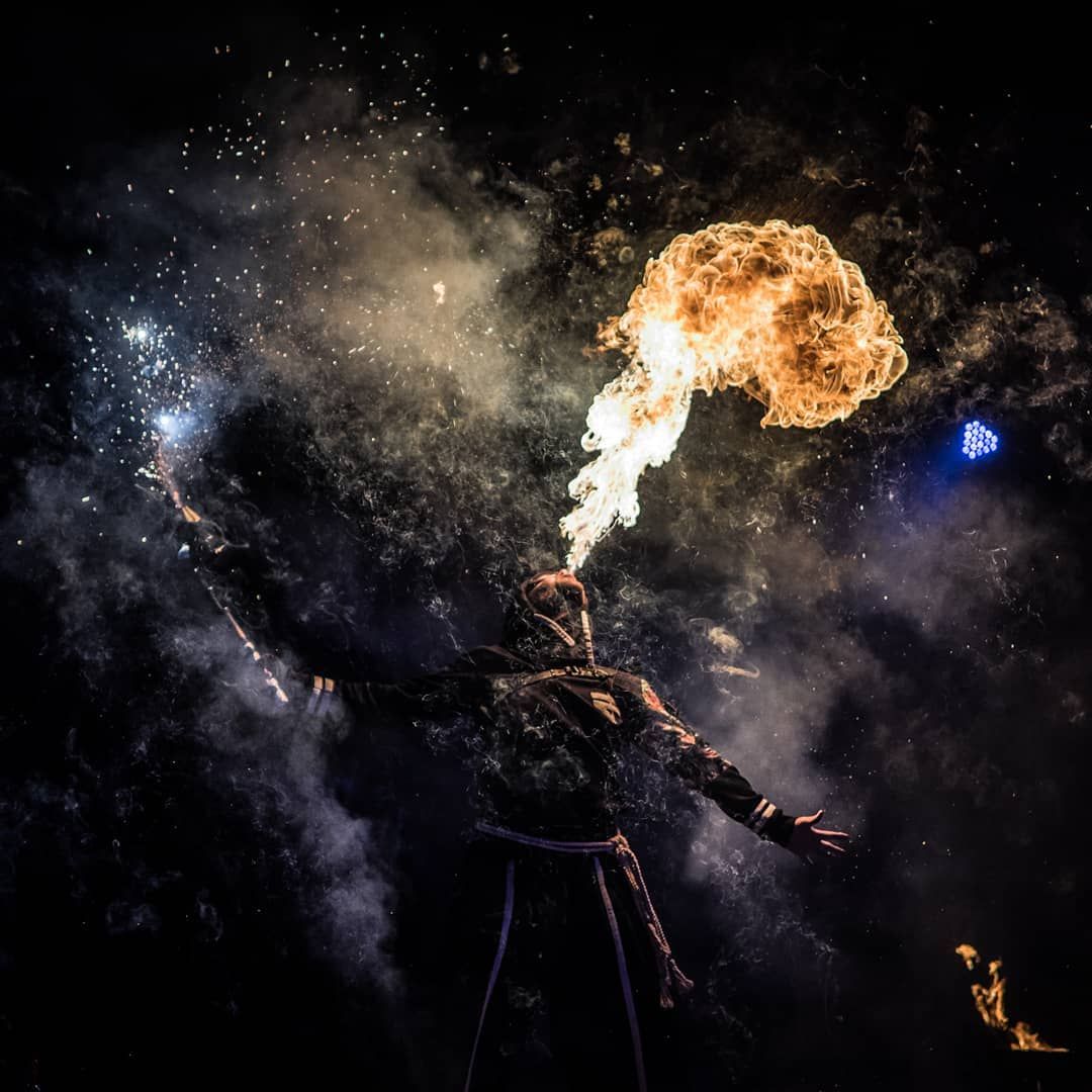Graülich 2018: a fireball in smoke and sparks