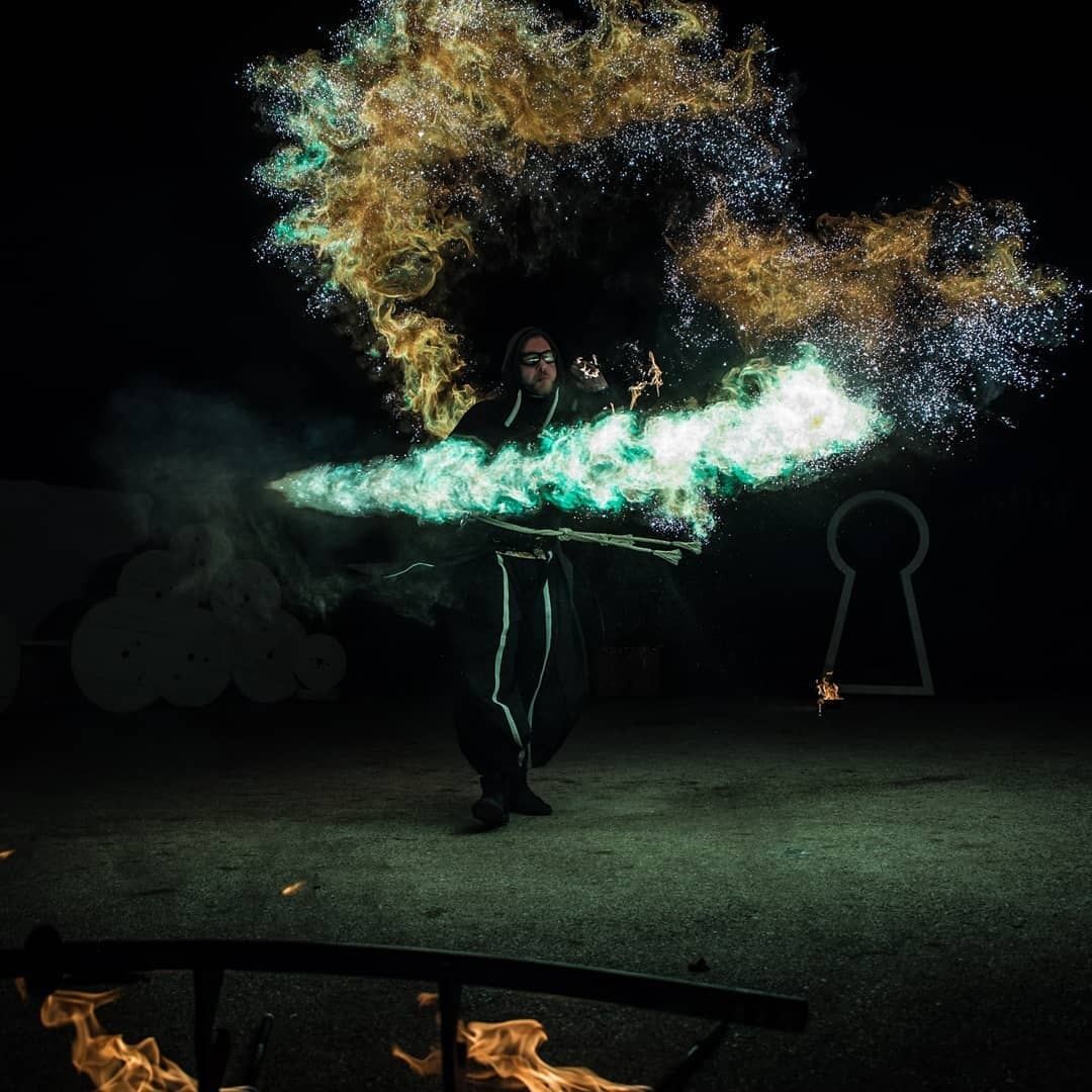 Flamme verte au gala Artemisia, sans retouche