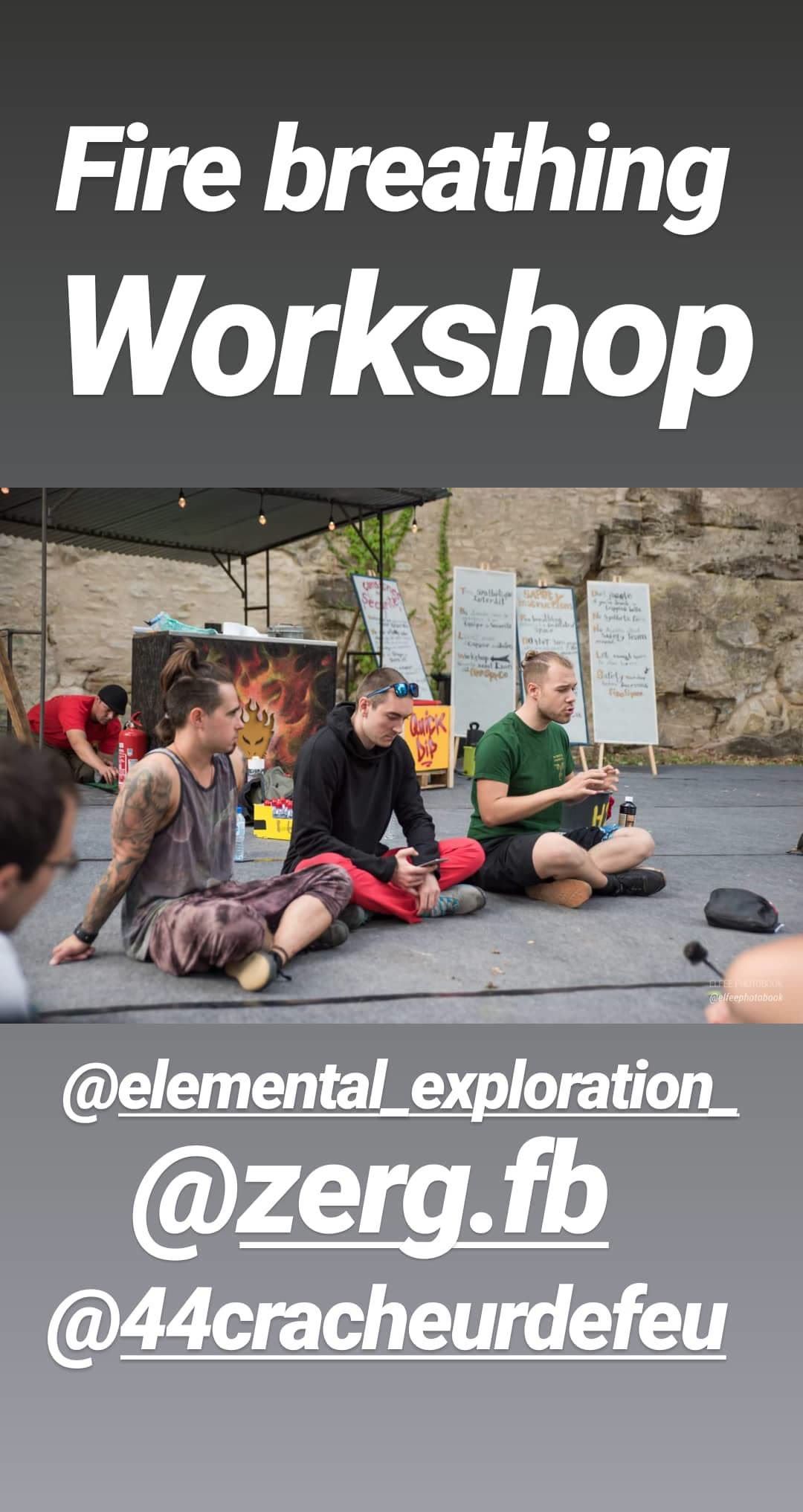 Story : workshop avec Zerg et Elemental Exploration, 2018